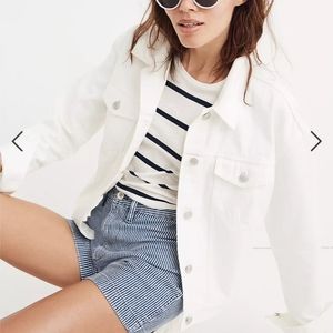 MadeWell White Jean Jacket